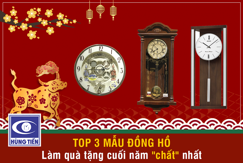 TOP 3 mẫu đồng hồ treo tường làm quà tặng cuối năm chất nhất