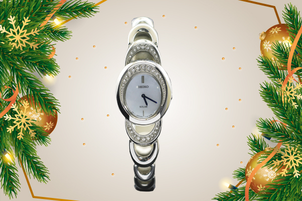 Đồng hồ Seiko đính đá sành điệu, nữ tính