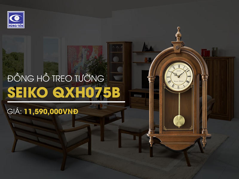 Đồng hồ treo tường Seiko QXH075B - Thiết kế phá cách đến từ Nhật Bản