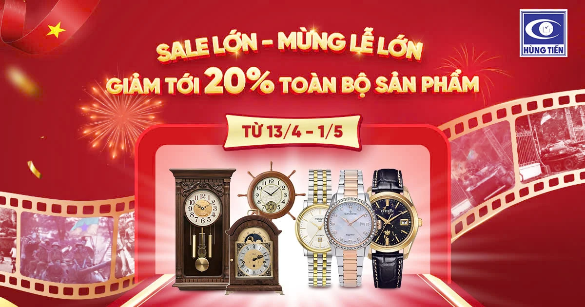 Ưu đãi mừng Đại lễ - Giảm giá lên 20% toàn bộ sản phẩm